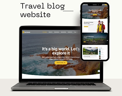 WordPress Travel Website Design and UI/UX Design