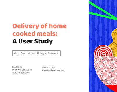Delivery of Homecooked Meals- A User Study