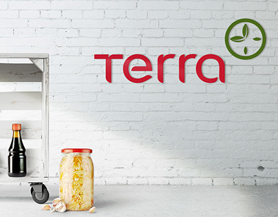 TERRA, visual identity of a healthy food store