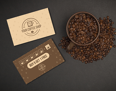 Loyalty Card For Coffe shops Designs