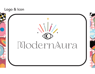 Brand identity for "Modern Aura"
