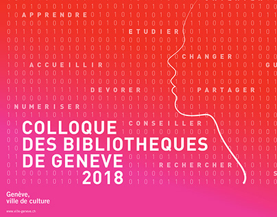 Identité Visuelle Colloque Bibliothèques Genève