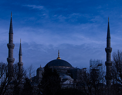 Blue Mosque in Blue