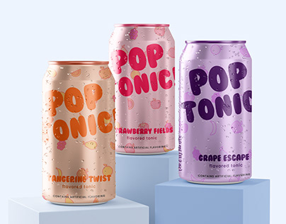 Pop Tonic (Flavored Tonic) - Branding & Packaging