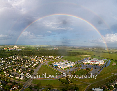 Double Rainbow over Union Hill Elementary