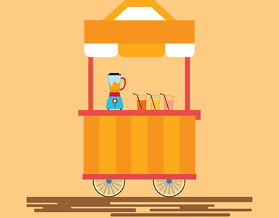 Juice Cart Illustration