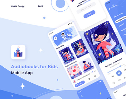 Audio books - Mobile App for Kids UI/UX