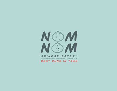 NOM NOM logo & business card design