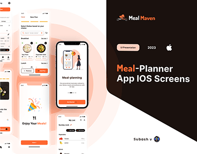 IOS App UI: Meal Maven - Meal planner App