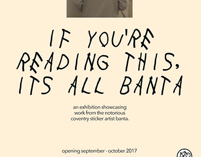 The myth of the urban artist 'banta' - Poster concept