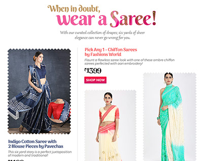 Sarees Page Designs