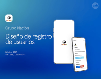 Grupo Nación. Diseño de registro de usuarios