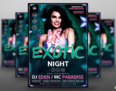 Exotic Night Flyer Template