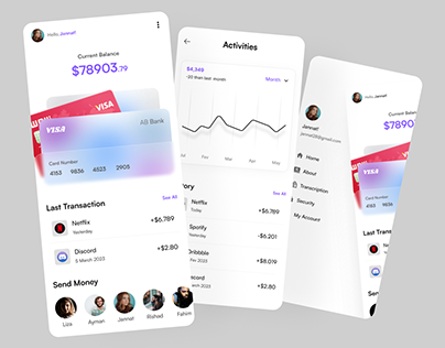 Banking Mobile App UI 2024