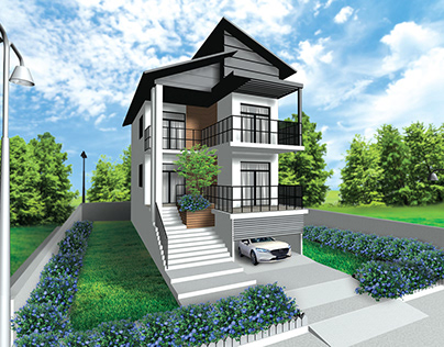 Draw house with Autodesk 3DS Max