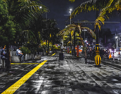 Night of Jakarta Old Town Street