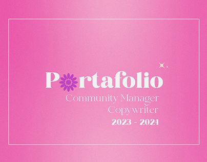 PORTAFOLIO | COMMUNITY MANAGER/COPYWRITER