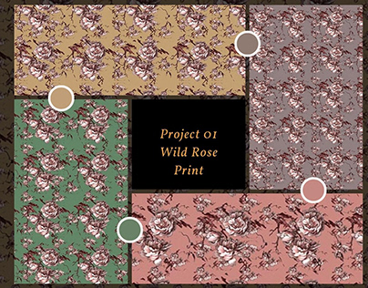Textil Design. Fabric and textile paterns projekt