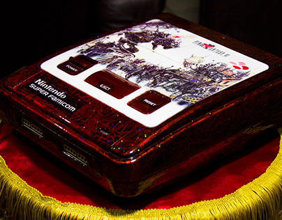 Diseño: Super Nintendo Famicom Crystal Rojo