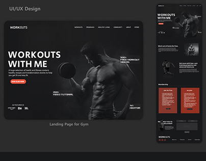 Landing Page for Gym