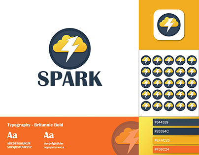 Modarn Spark Logo Design