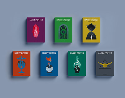 Projektin miniatyyri – Harry Potter Book Covers