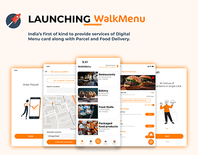 Mobile App Launching Poster - Food app