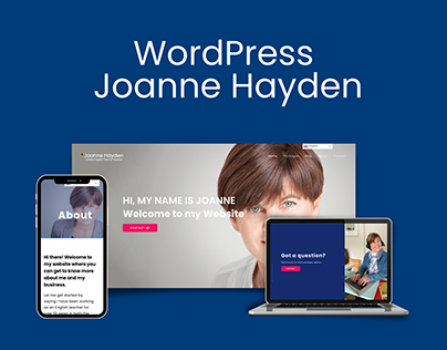 English Teacher WordPress Website and Logo Design