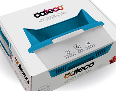 Cateco Odour Eliminating Litter Box - Packaging