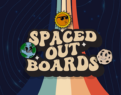 Spaced Out - Skateboard Branding