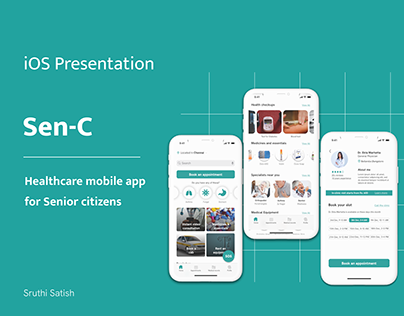 iOS Interface- Healthcare App for Senior Citizens