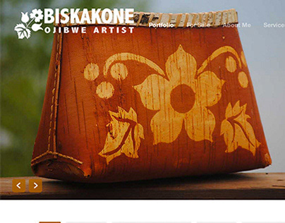 Biskakone Ojibwe Artist, Website Design