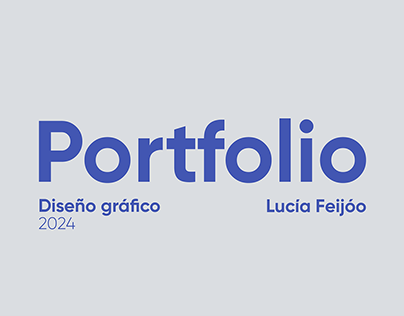 Portfolio 2024 - Lucía Feijóo
