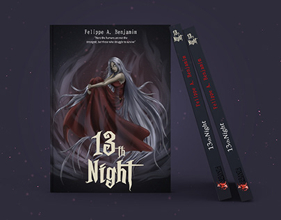Personal Project of Book cover - Red - 13th Night