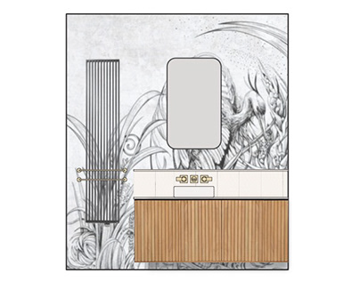 Projekt koncepcyjny łazienki (w trakcie projektowania)