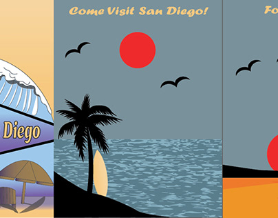 San Diego travel posters