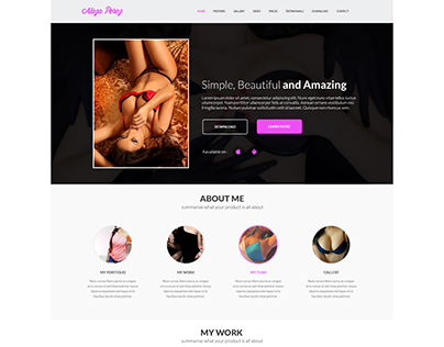 Personal Blog PSD Template