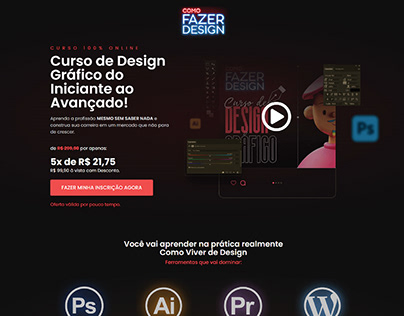Landing Page - Como Fazer Design