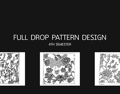 Full Drop pattern design Stippling- Traditional Media