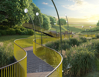Visualization of the eco-park "Salkyn Chishma"
