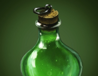 Bottle of green potion