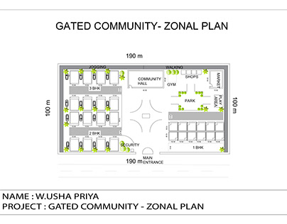 Gated Community Zonal PLan