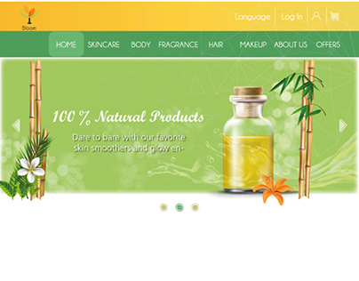 E-Commerce Website Design for Cosmetics & Skin Products