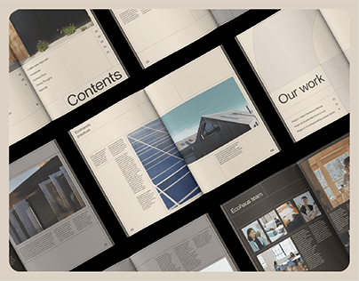 Project thumbnail - Architecture firm Magazine design - Ecohaus