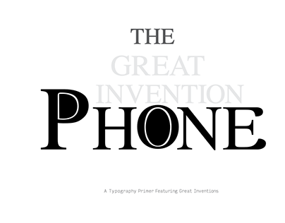 type exploration : the phone