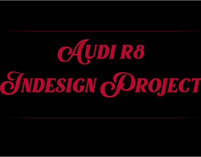 Audi R8 spyder Design 1 project.
