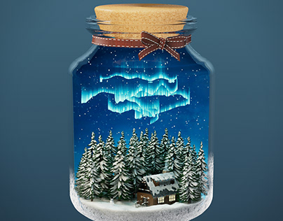 Northern Lights In A Jar