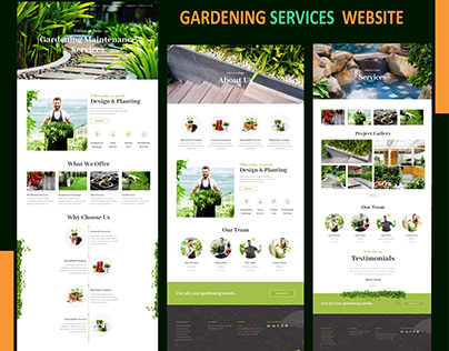 Gardening services website