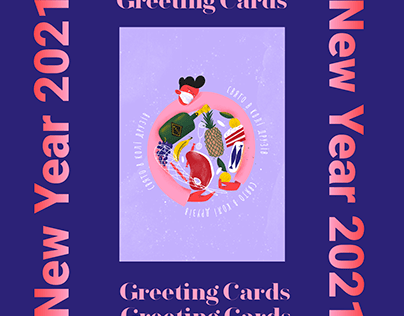 New Year 2021 Greeting Cards