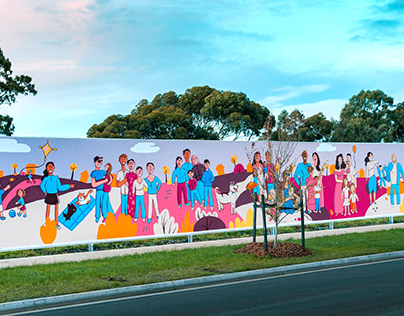 Welcome to the Club Rathdowne | Mural Design